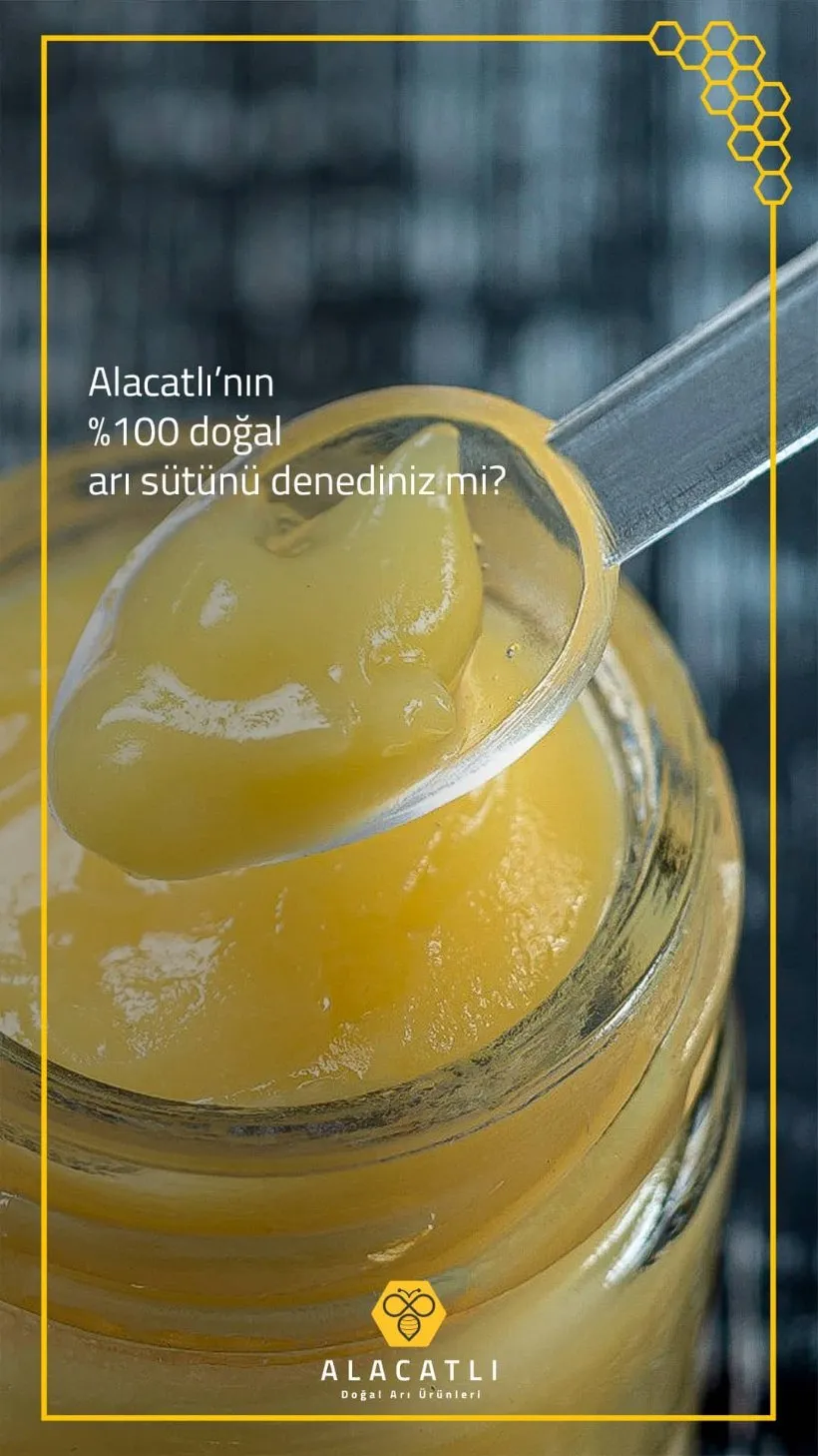 Arı Sütü — Alacatlı doğal arı ürünleri, Refahiye / Erzincan