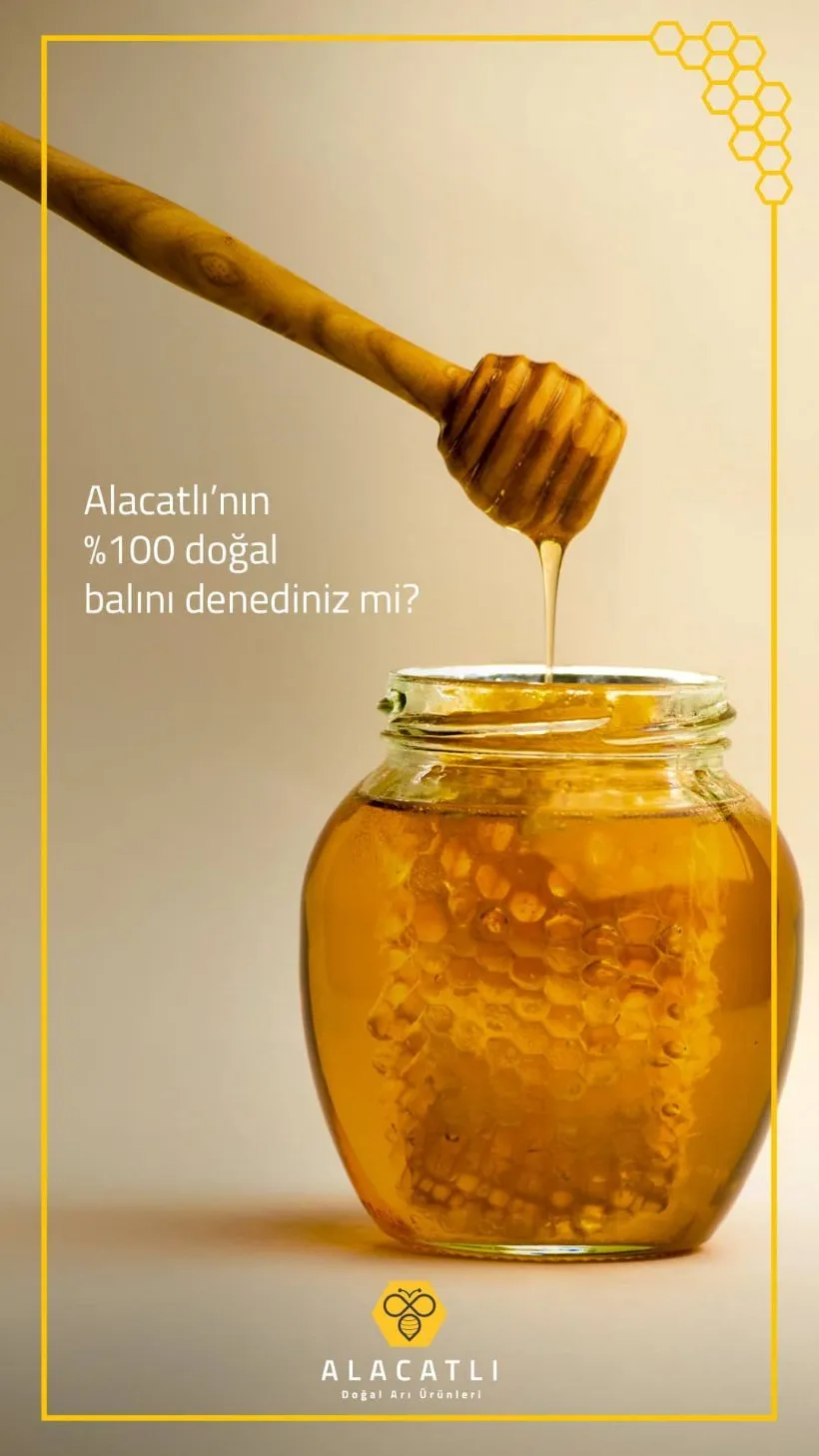Süzme Çiçek Balı — Alacatlı doğal arı ürünleri, Refahiye / Erzincan